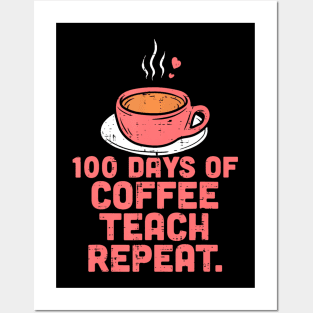 100 Days  Teach  100th Day School Teacher Posters and Art